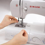 Singer Talent 3323 Máquina de Coser Mecánica 30 Puntadas, Ojal Automático y Enhebrador, Blanca