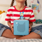 Toniebox Pack Inicio Azul con Creativo-Tonie y 4 Figuras Disney de Animales