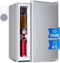 Klarstein Fargo Nevera para Bebidas 67 L con Congelador 4 L, Puerta de Cristal, Diseño Retro