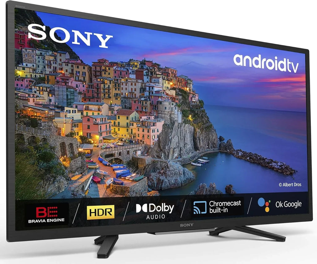BRAVIA KD32W804 Smart TV 32" HD Ready con HDR, Android TV y Chromecast, Negro