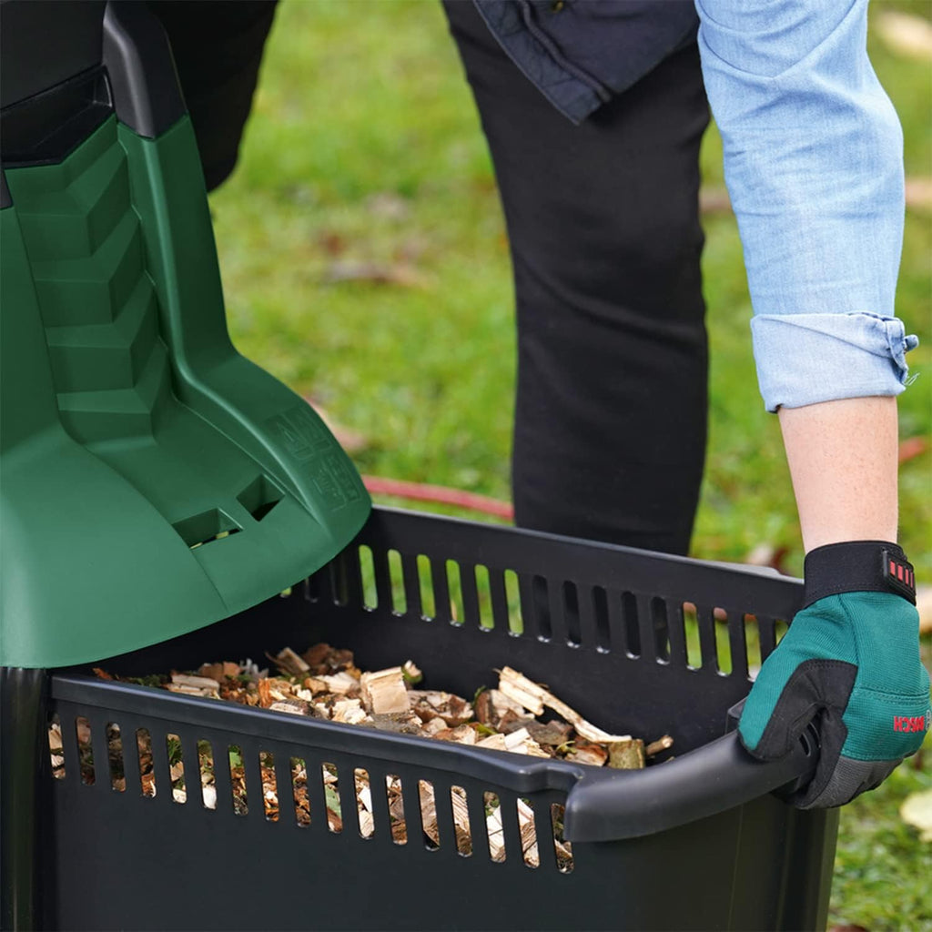 Bosch AXT 25 TC Biotriturador de Turbina 2500 W con Cesto de 53 L y Guantes