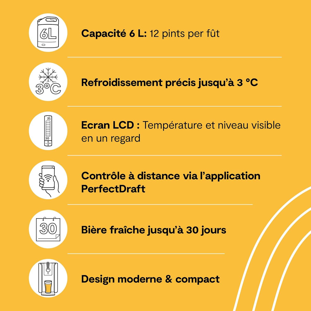 PerfectDraft HD3720/26 Tirador de Cerveza con Barril de 6 L
