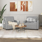 Bealife Sillón Cama Plegable con Respaldo Reclinable, Gris Claro