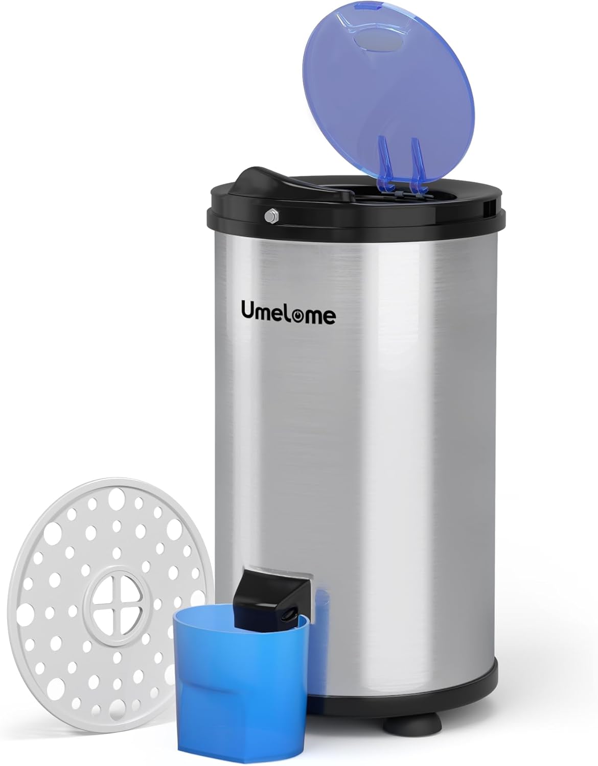 Umelome Centrifugadora de Ropa 4 kg a 3200 rpm, Acero Inoxidable, Plata