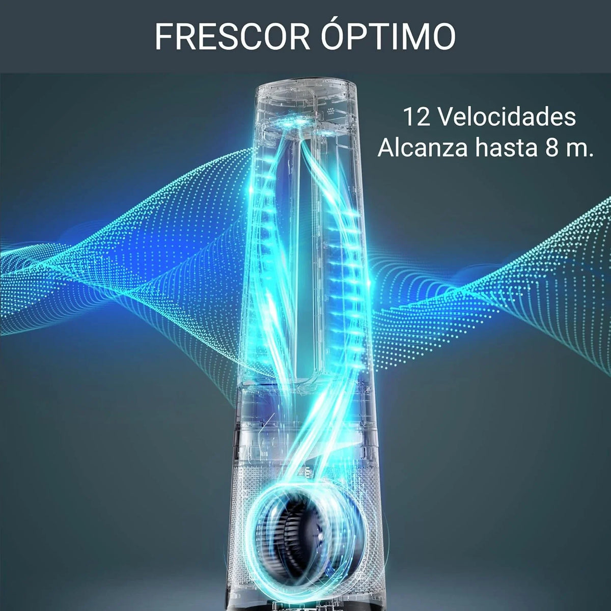 Rowenta Eclipse QU5062 Ventilador, Purificador y Calefactor 3 en 1, 2100 W, Filtra el 99,95% de Partículas