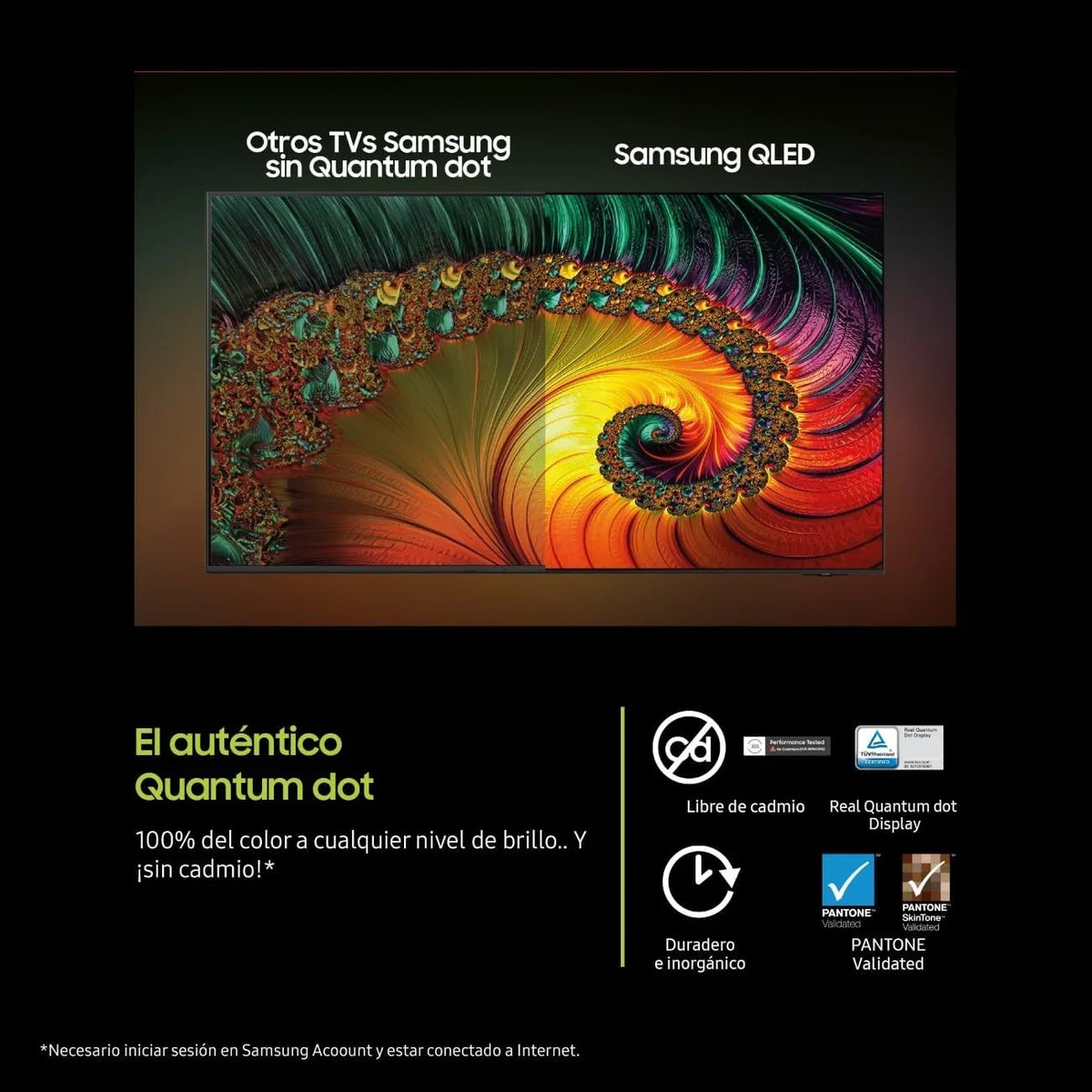 TV QLED 43" Q8F 4K Smart TV con Vision AI, Quantum Dot y Motion Xcelerator