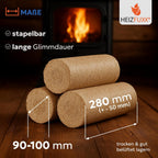 Briquetas de Madera Nestro XL Blue Palé 960 kg (96 x 10 kg) para Chimenea y Estufa