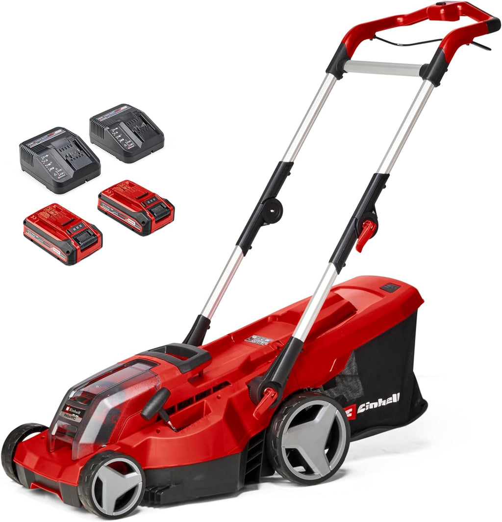 Einhell RASARRO 36/42 Cortacésped a Batería 36 V, 42 cm, hasta 725 m², con 2 Baterías 5,2 Ah