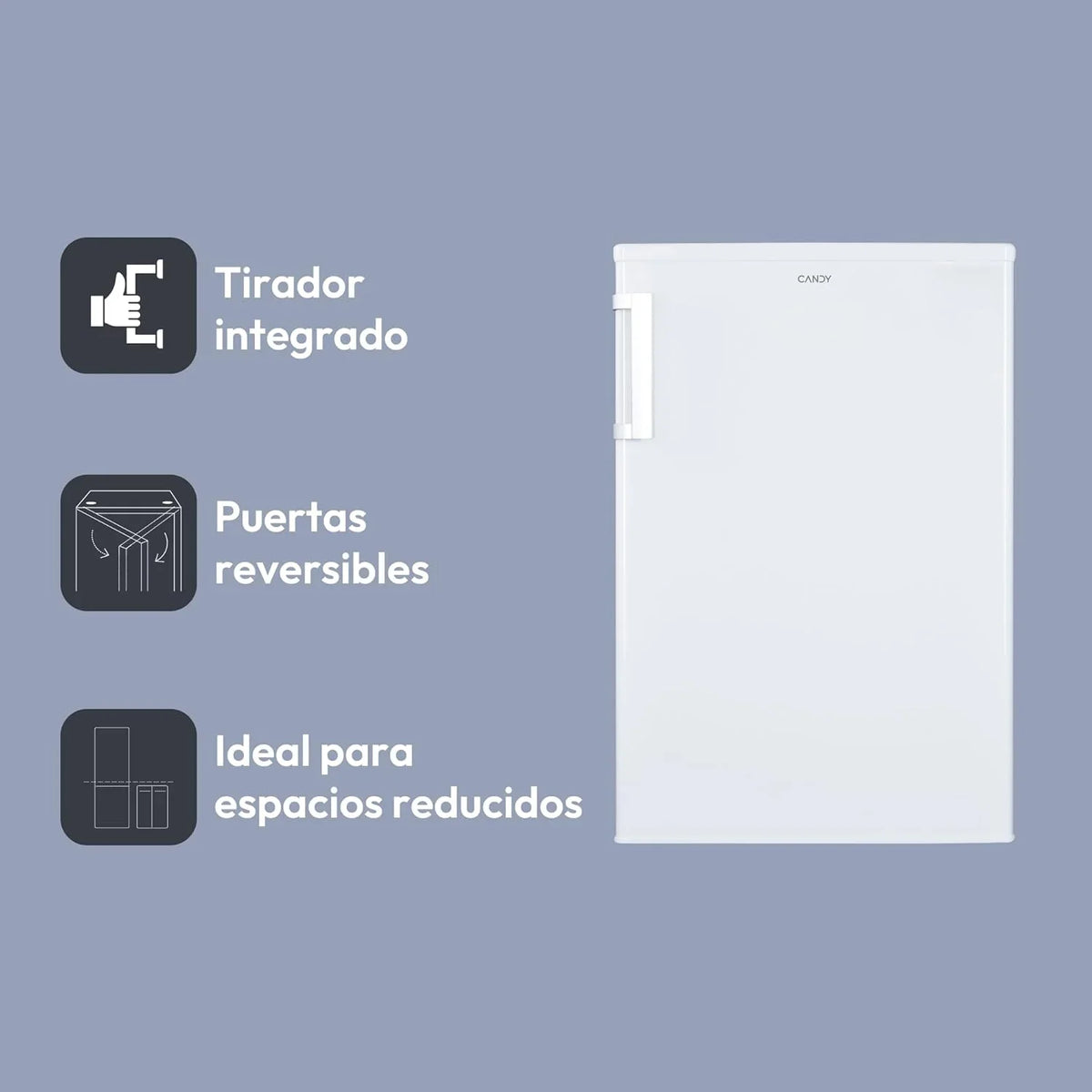 Candy CCTOS 544WHN Frigorífico Bajo Encimera 109 L con Congelador, Silencioso 40 dB, Blanco
