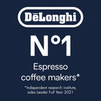 De'Longhi Dedica Style EC 685.M Cafetera Espresso de Brazo con Vaporizador, 15 cm, Plata