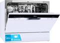 Midea Lavavajillas Compacto de Encimera 55 cm, 6 Servicios, 7 Programas, sin Instalación, Blanco