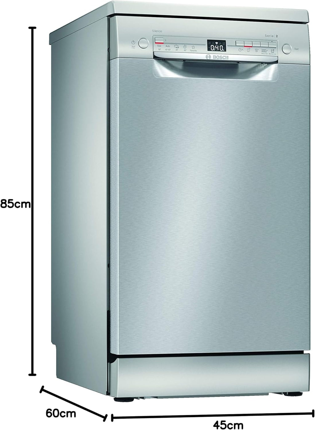 Bosch SPV2IKX10E Lavavajillas Integrable 45 cm Serie 2 con Home Connect y AquaStop