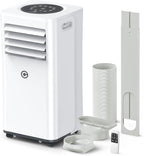 Aire Acondicionado Portátil 9000 BTU 4 en 1 con Mando, Temporizador 24 h y Kit de Ventana