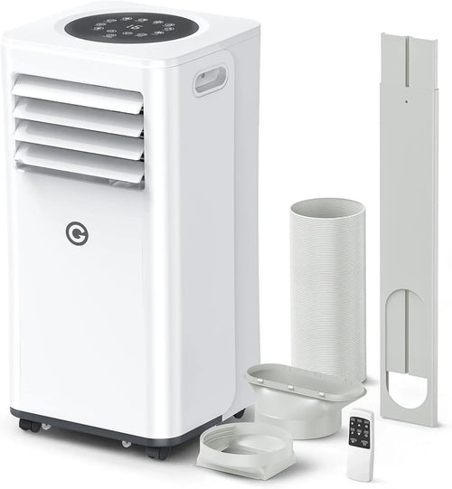 Aire Acondicionado Portátil 9000 BTU 4 en 1 con Mando, Temporizador 24 h y Kit de Ventana
