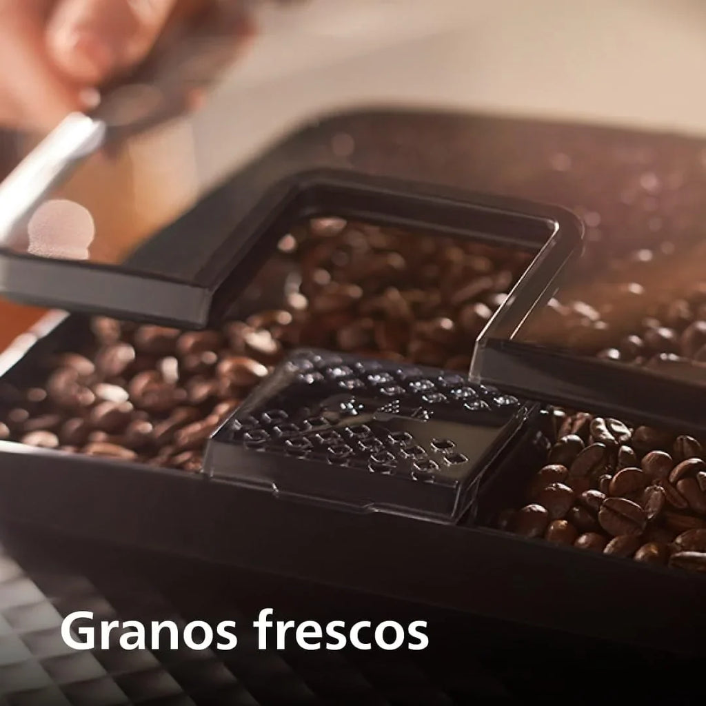 Serie 2200 EP2220/10 Cafetera Superautomática con Molinillo Cerámico y Espumador, Negro Mate