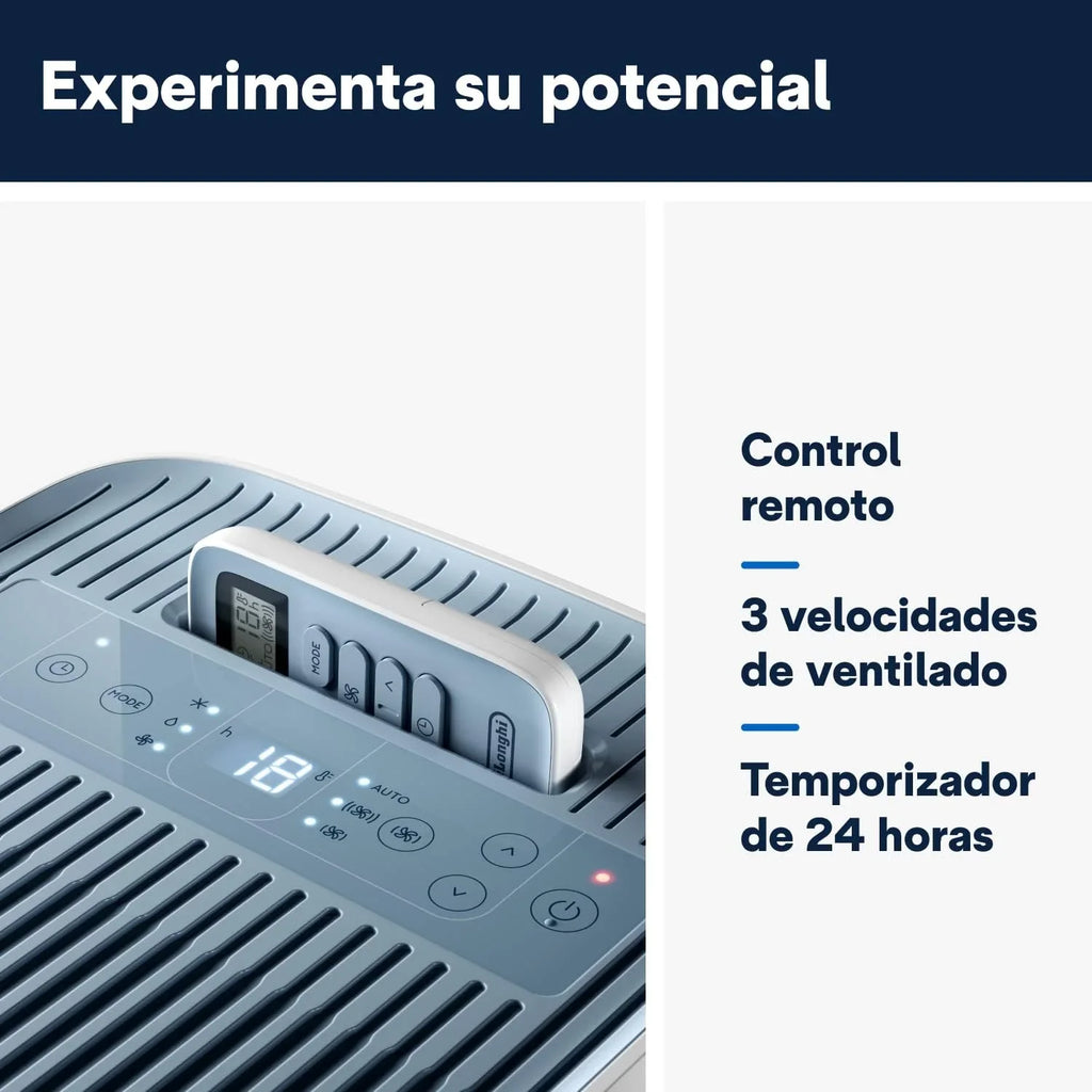 Pinguino Compact PAC ES72 Young Aire Acondicionado Portátil 8300 BTU/h con Temporizador 24 h