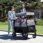 Delta Children Jeep Wrangler Deluxe Carrito Paseo para 4 Niños con Toldo y Nevera