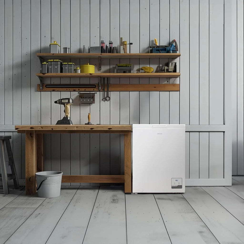 Cecotec Bolero CoolMarket Chest 142 White E Congelador Horizontal 142 L, Inverter Plus, Dual Function