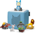 Toniebox Pack Inicio Azul con Creativo-Tonie y 4 Figuras Disney de Animales