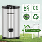 Umelome Centrifugadora de Ropa 4 kg a 3200 rpm, Acero Inoxidable, Plata