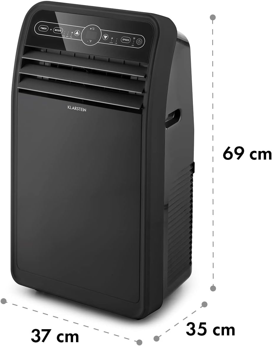 Klarstein Aire Acondicionado Portátil 4 en 1 con Control por App, hasta 12000 BTU