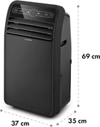 Klarstein Aire Acondicionado Portátil 4 en 1 con Control por App, hasta 12000 BTU