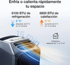 EcoFlow WAVE 3 Climatizador Portátil con Batería Extra 1024 Wh, Frío 1800 W y Calor 2000 W