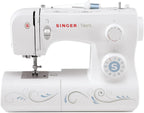 Singer Talent 3323 Máquina de Coser Mecánica 30 Puntadas, Ojal Automático y Enhebrador, Blanca