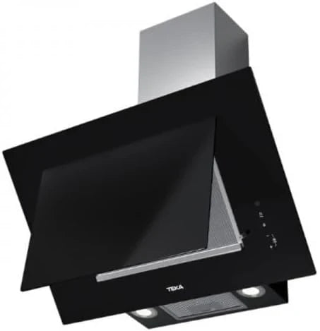 TEKA DVT 78660 TBS Campana Decorativa Vertical 70 cm, Aspiración Perimetral, Motor EcoPower, Negra