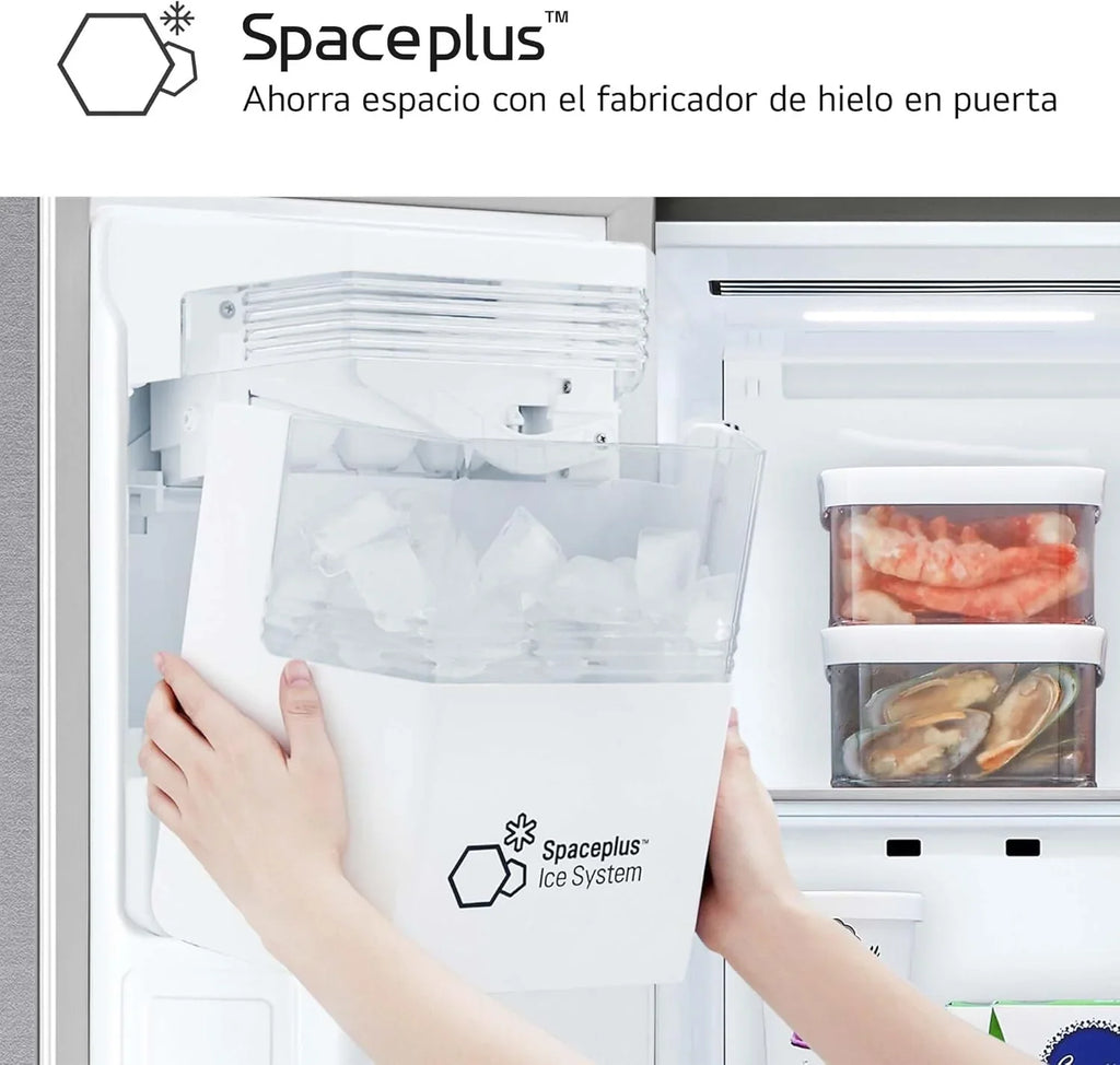 GSLC40PYPE Frigorífico Americano Side by Side 641 L, Serie 400, Inox Antihuellas, Clase E