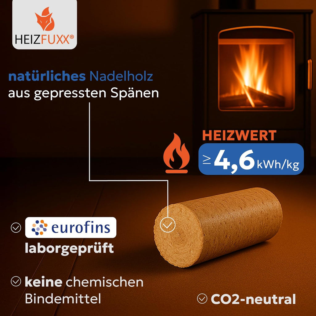 Briquetas de Madera Nestro XL Blue Palé 960 kg (96 x 10 kg) para Chimenea y Estufa