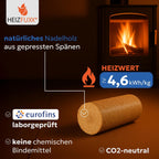 Briquetas de Madera Nestro XL Blue Palé 960 kg (96 x 10 kg) para Chimenea y Estufa