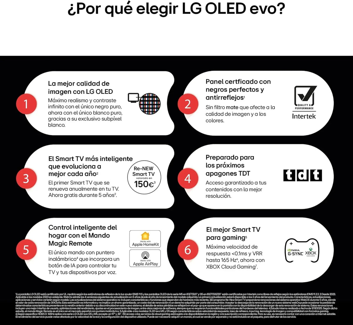 OLED48C54LA TV OLED evo 48" 4K Smart TV webOS 25, Dolby Vision, Dolby Atmos, 120 Hz