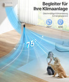Ventilador de Torre Climatizador Evaporativo con Agua, Mando, 3 Modos y Temporizador 12 h