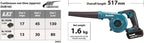 DUB185RT Soplador a Batería LXT 18 V con 1 Batería de 5,0 Ah y Cargador